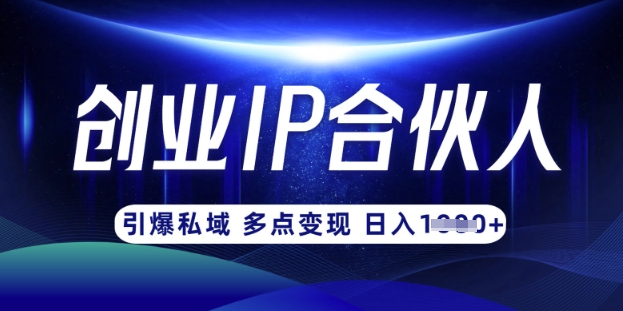 云帆·创业ip合伙人打造3.0，从0到1教你做网创，实现月入过W-学长网络