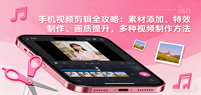 手机视频剪辑全攻略:素材添加、特效制作、画质提升,多种视频制作方法-学长网络