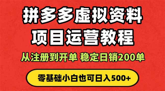 拼多多开店运营课程： 蓝海变现玩法，轻松实现睡后收入 零基础小白也可...-学长网络