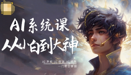 AI系统课程,从小白到大神系统学AI,AI声音-AI绘画-AI视频一门课全掌握-学长网络