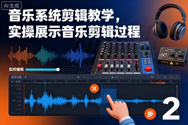 音乐系统剪辑教学,实操展示音乐剪辑过程-学长网络