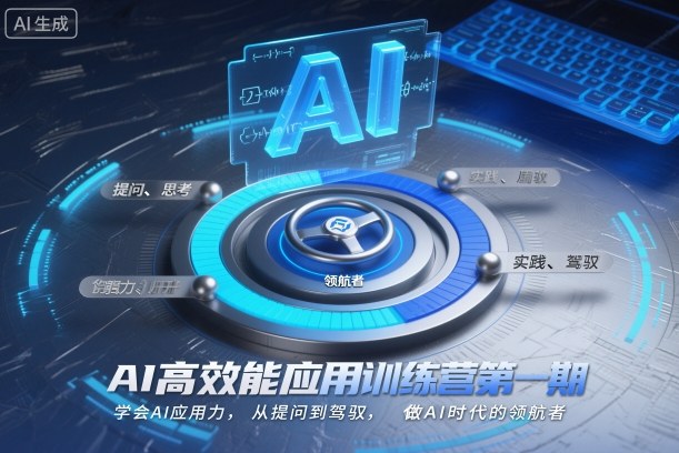AI高效能应用训练营第一期，学会AI应用力，从提问到驾驭，做AI时代的领航者-学长网络