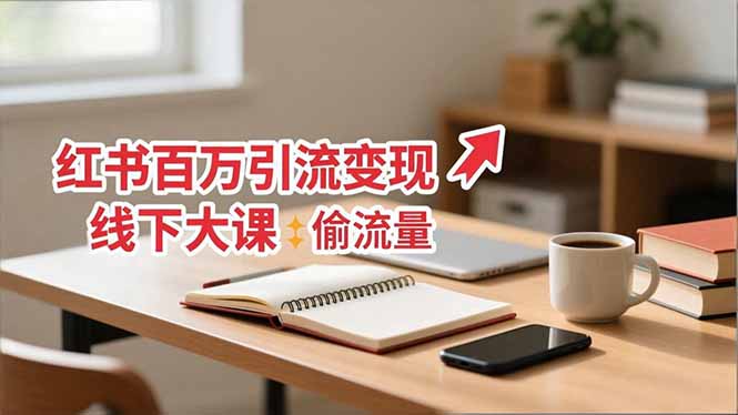 小红书百万引流变现-11月线下大课：分享从0到百万引流路径，手把手教偷流量、拿结果-学长网络