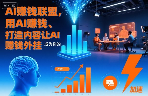 AI賺钱联盟，用AI賺钱、打造内容让AI成为你的賺钱外挂-学长网络