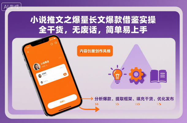 小说推文之爆量长文爆款借鉴实操，全干货，无废话，简单易上手-学长网络