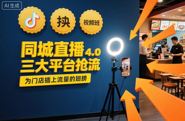 同城直播实操班4.0，三大平台抢流，为门店插上流量的翅膀-学长网络