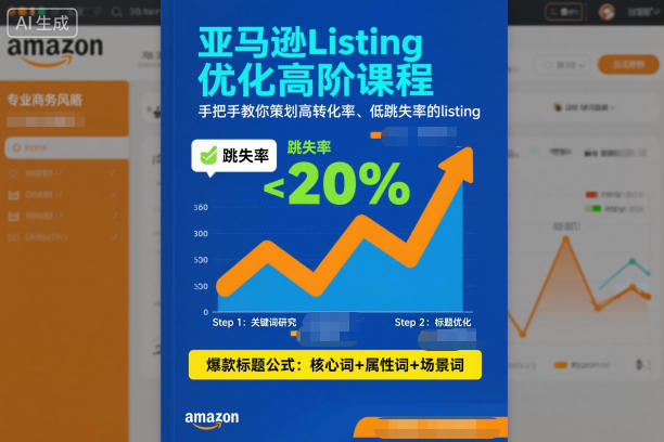 亚马逊Listing优化高阶课程，手把手教你策划高转化率、低跳失率的listing-学长网络