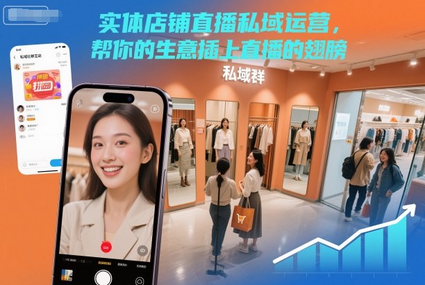 实体店铺直播私域运营，帮你的生意插上直播的翅膀-学长网络