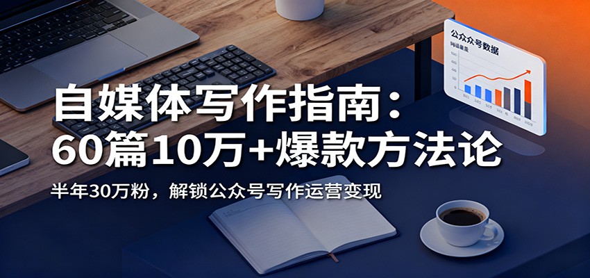 自媒体写作指南:60篇10万+爆款方法论,半年30万粉,解锁公众号写作运营变现-学长网络