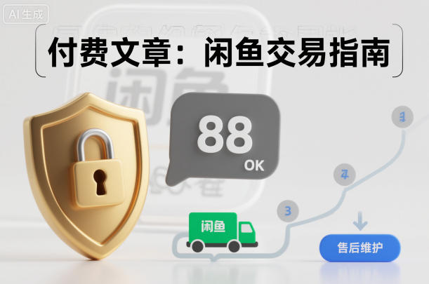 付费文章：闲鱼交易指南，怎么才能降低被坑被马扁的概率-学长网络