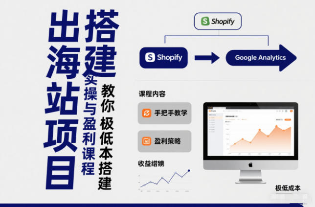小淘出海站项目，搭建实操与盈利课程，手把手教你用极低成本搭建-学长网络