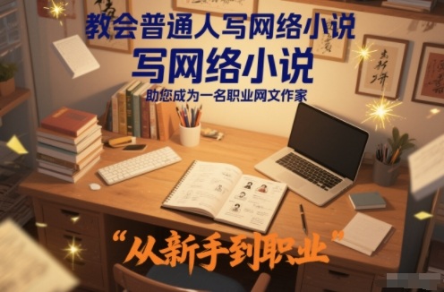 教会普通人写网络小说，助您成为一名职业网文作家-学长网络